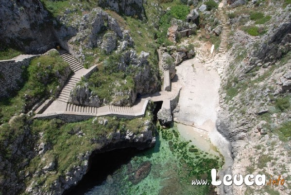 Scalinata e scalo località Ponte Ciolo a pochi km dalla Marina di Leuca.