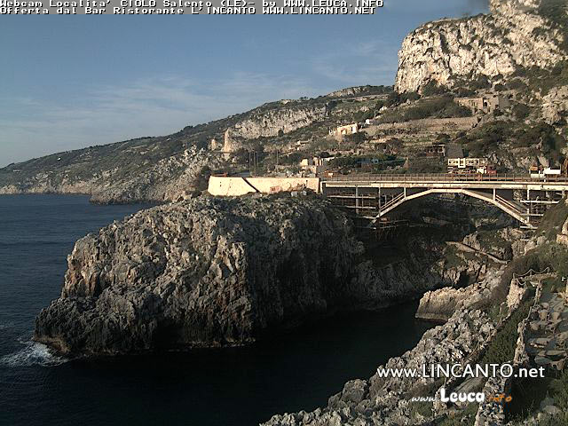 immagine della webcam nei dintorni di Santa Cesarea Terme: webcam Gagliano del Capo