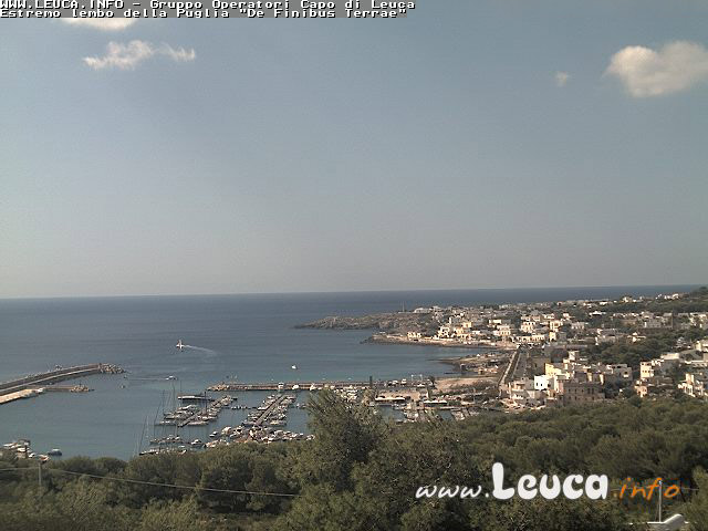 immagine della webcam nei dintorni di Santa Cesarea Terme: webcam Castrignano del Capo