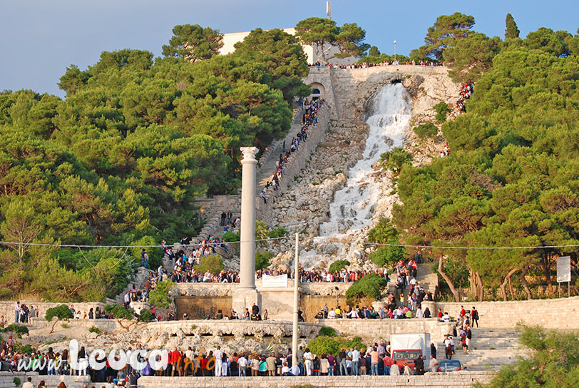 Cascata sulla Scalinata Monumentale di Santa Maria di Leuca