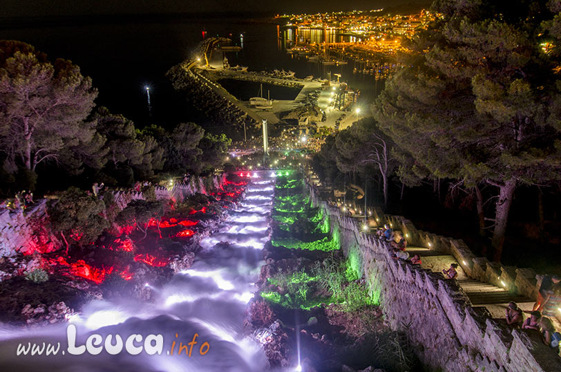 Cascata Monumentale con illuminazione a Santa Maria di Leuca