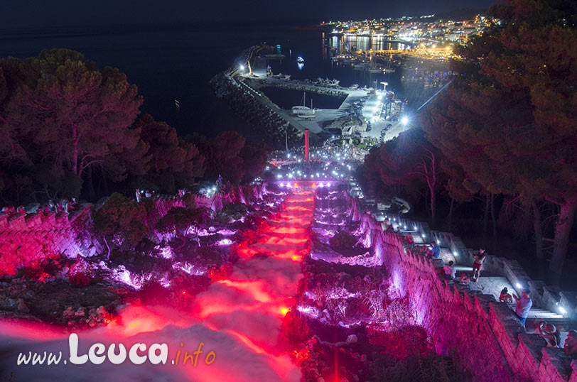 Cascata di Leuca, illuminazione artistica