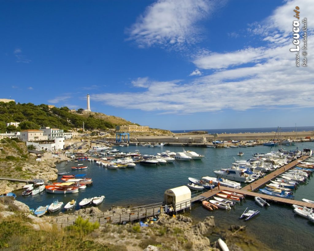 Vista panoramica del porto turistico di Santa Maria di leuca