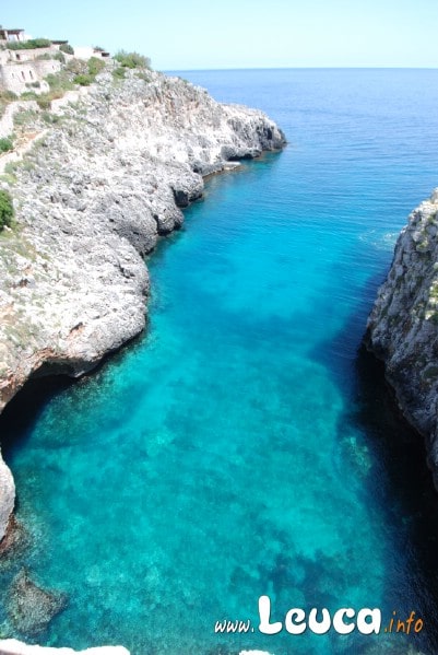 Località Ciolo dopo Santa Maria di Leuca, scorcio dell'insenatura