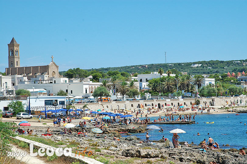 Santa Maria di Leuca, il pontile e la spiaggia