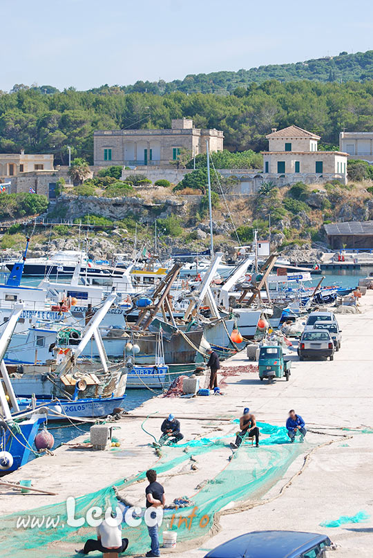 Alcuni Pescatori al Porto di Santa Maria di Leuca