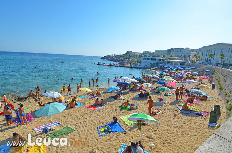 Baia con spiaggia sabbiosa a Marina di Leuca