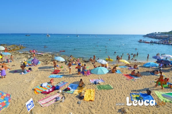 Spiaggia sabbiosa Santa Maria di Leuca foto scattata durate l'estate 2012