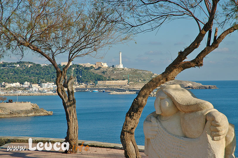 Statua della Sirena Leucasia a Punta Ristola Leuca